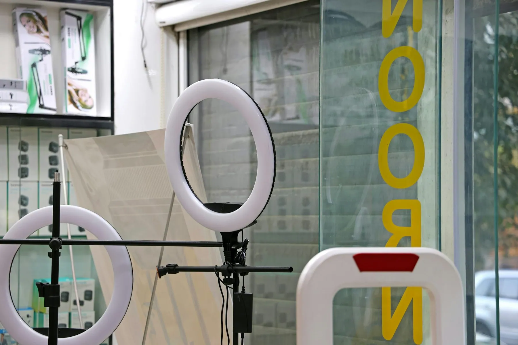 A modern photography and videography equipment store located in Tehran.